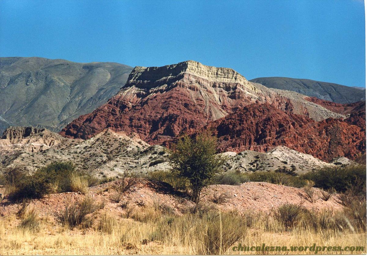 Formación geológica en Jujuy