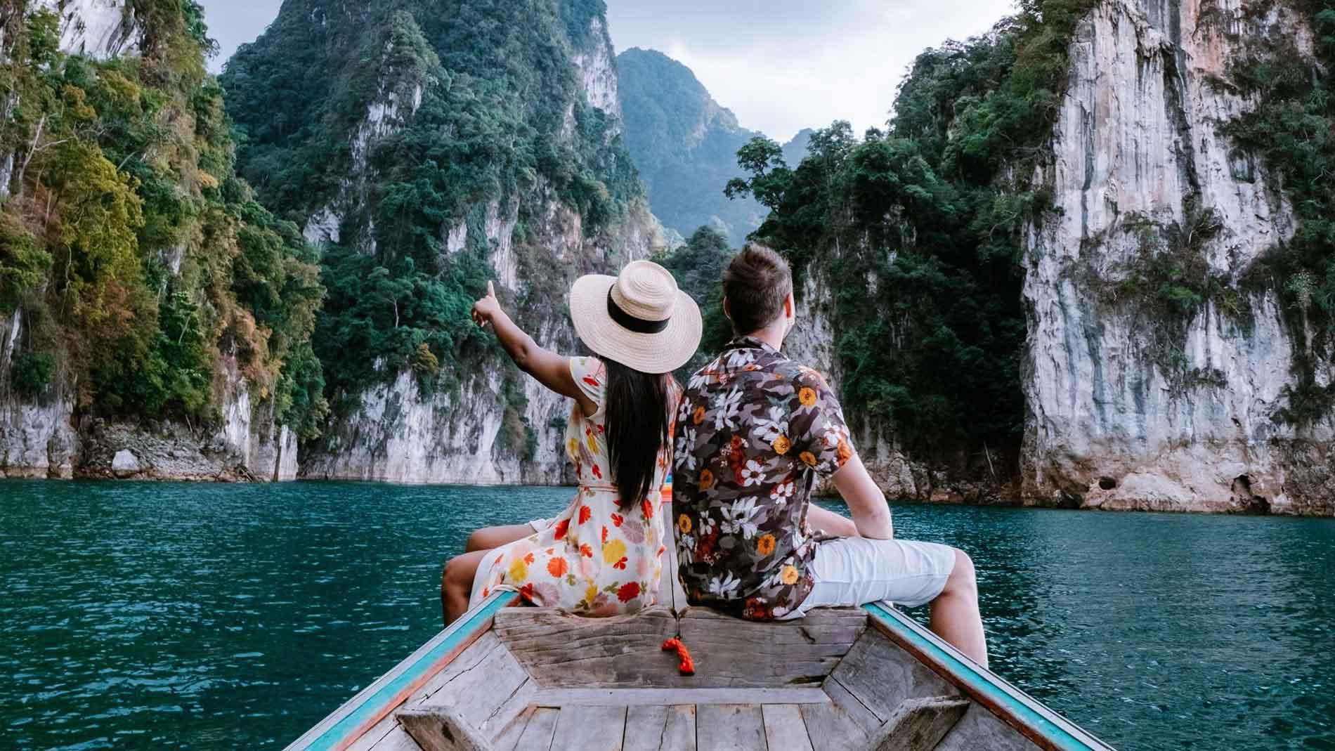 Pareja aventurera y apasionada