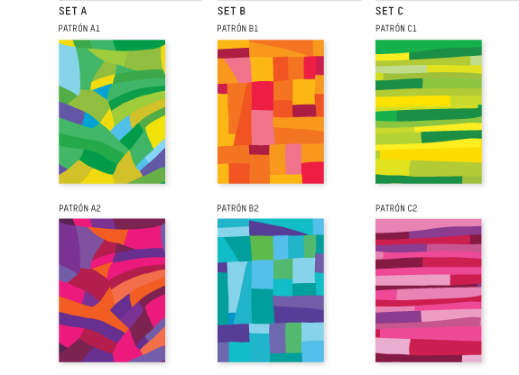 Diversidad de colores y patrones